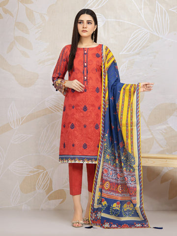 Edenrobe EWU22V1 23557 Coral Khayal Summer Lawn 2022